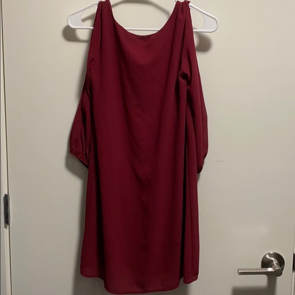 LULUS Shifting Dears Wine Red Long Sleeve Dress - Picture 8 of 8